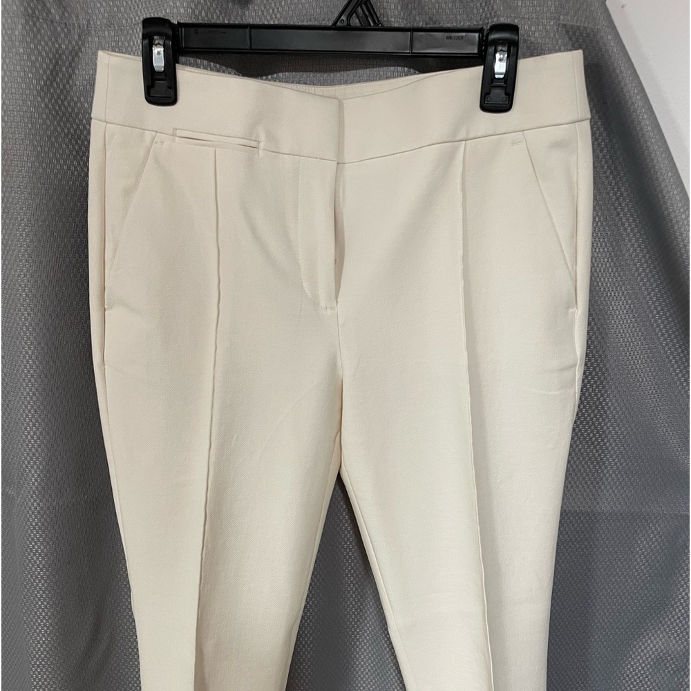 Loft cream colored ankle dress pants.